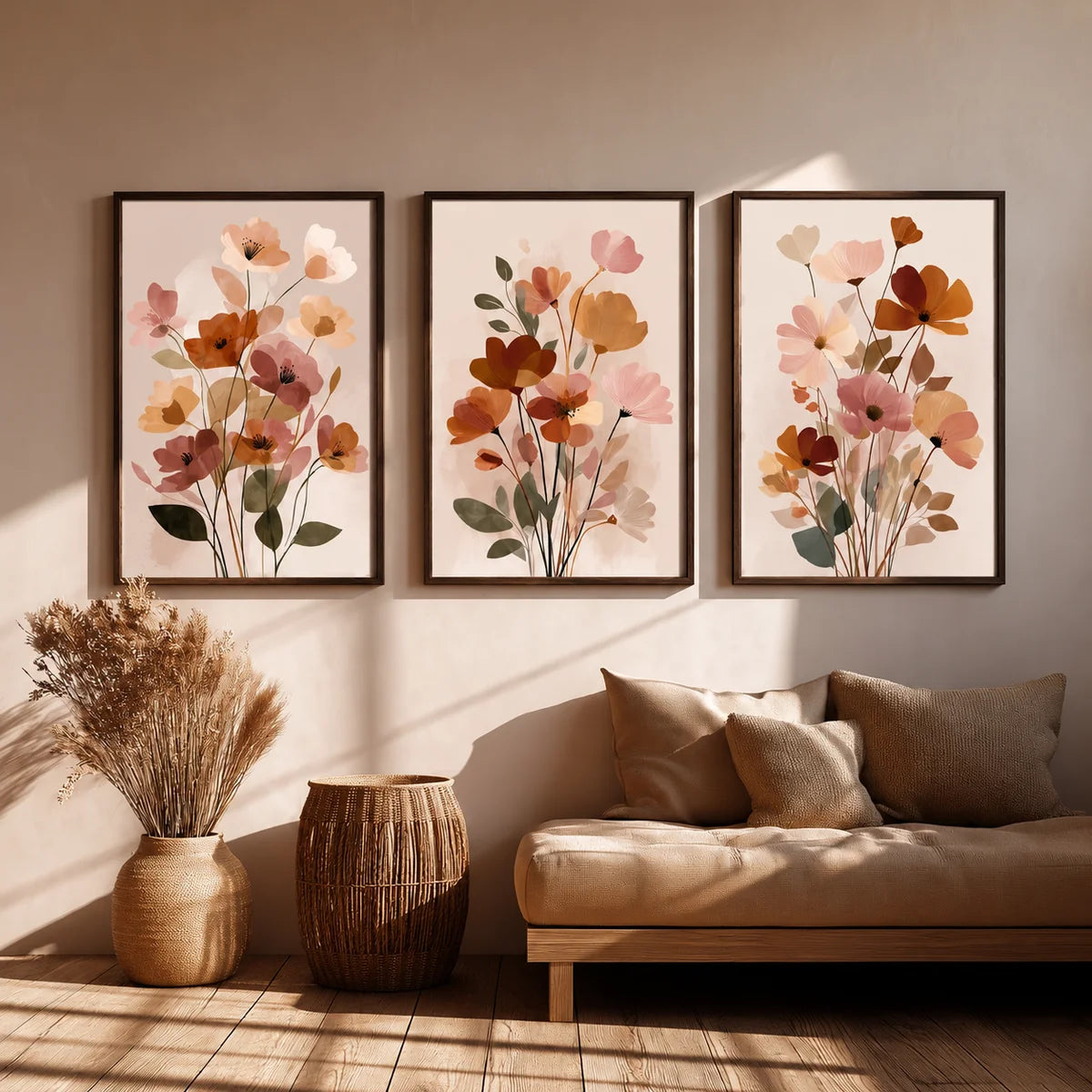 Floral Wall Art Set of 3