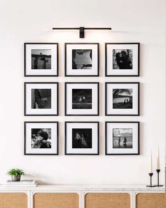 Square Photo Frames - Set of 9