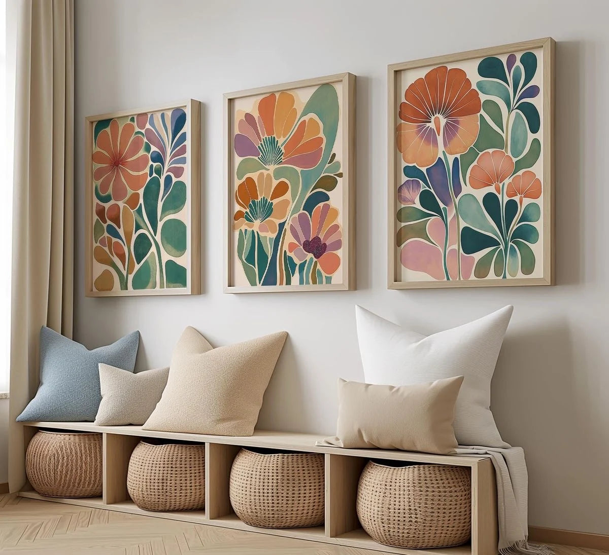 Boho Poppy Single Wall Frame