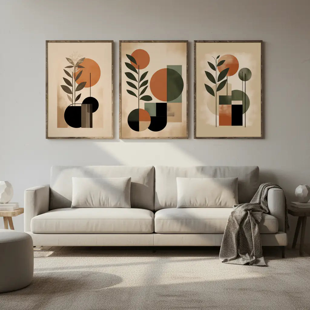 Elegant Living Room Wall Art Frame | Modern Home Styling