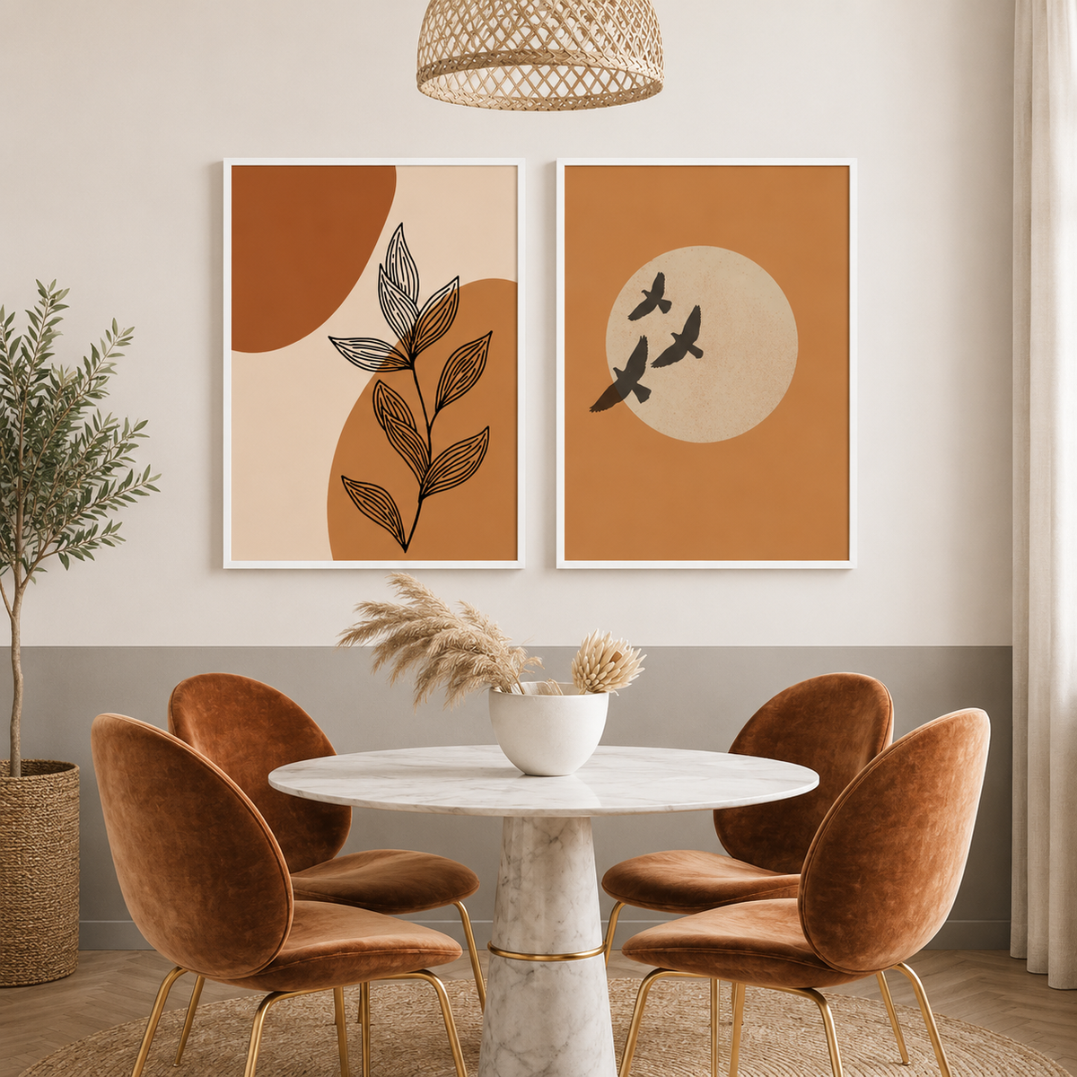 Modern Wall Art Set of 2