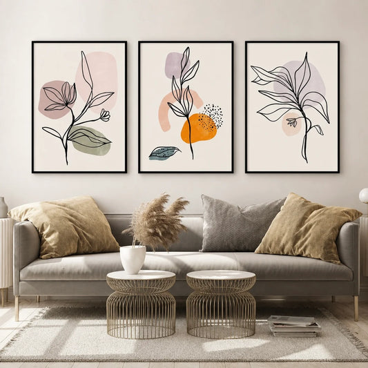 Floral Wall Art Set of 3