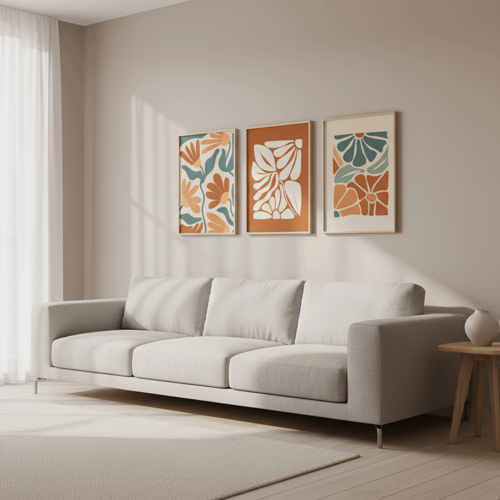 Modern Bedroom Wall Frame | Elegant Interior Decor