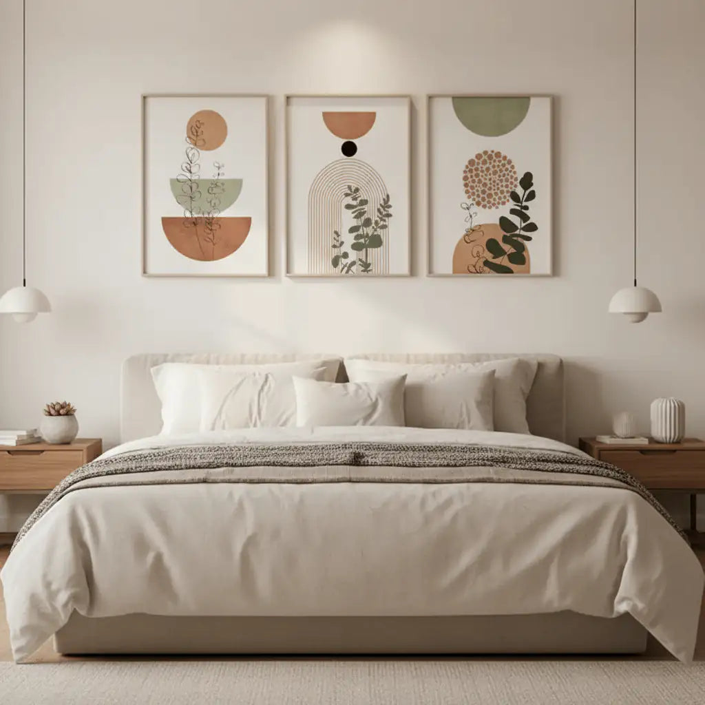 Modern Bright Wall Art Frame | Elegant Living Space Decor